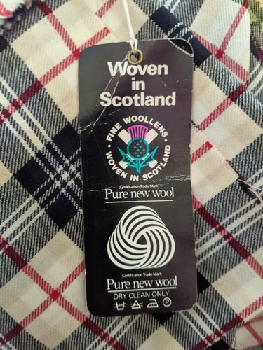 Vintage woven fabric - 100%, wool