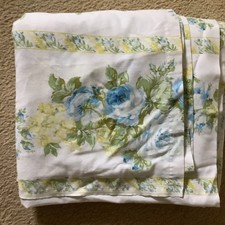 Flat Sheet, Blue Roses, Floral