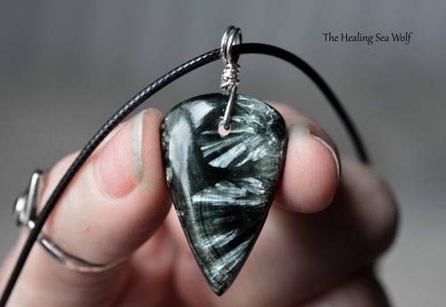 Sacred seraphinite necklace - sacred,