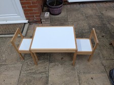 Children's Table & 2 Chairs Ikea LATT, rrp £49.99