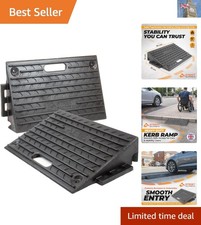 2-Pack Heavy-Duty Rubber Kerb