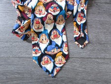 Snow White and the Seven Dwarfs Walt Disney Cartoon Silk Tie by the Disney Store