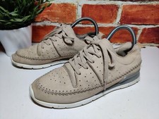 WOMENS M&S LIGHT AS AIR MEMORY FOAM UK 5 EU 38 LIGHT BROWN NUBUCK TRAINERS SHOES