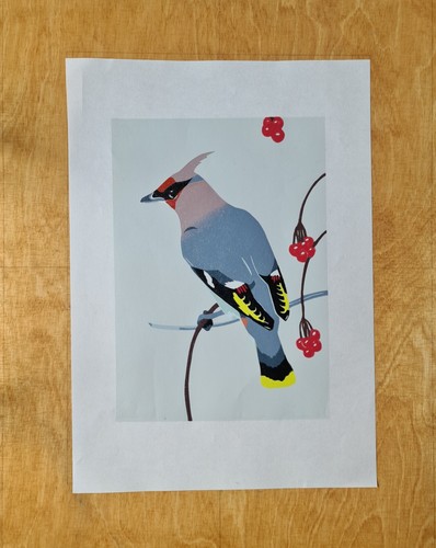Original reduction linoprint - original,
