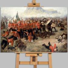 Battle of Isandlwana Zulu Rorkes Drift War  Canvas Wall Art Print Ready To Hang