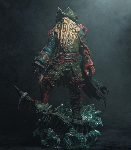 Capitano davy jones modello - capitano,