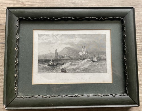 Framed etching titled - framed,