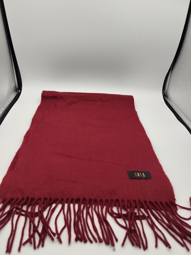 Daks red wool scarf unisex - daks,