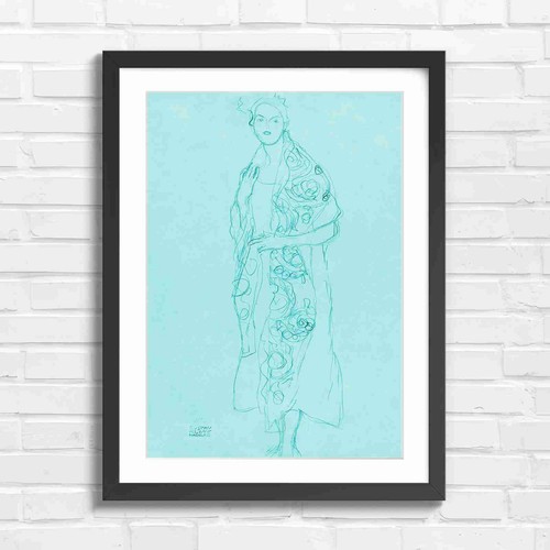 Art nouveau fashion sketch - nouveau,