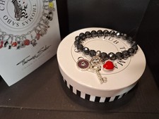 Thomas Sabo Heart  Locket ❤ Key 🗝  Lock Hematite Grey Bracelet Silver Charms
