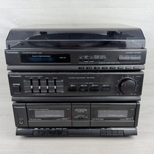 Panasonic SG-HM10L Compact Audio System Turntable Radio Cassette Tested