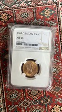 1967 Gold Sovereign NGC MS64 -