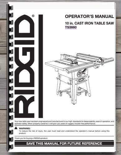 Ridgid ts3660 table - table, saw