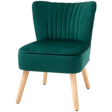 Homcom velvet accent chair - homcom,