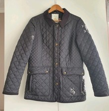 Joules Quilted Jacket Black