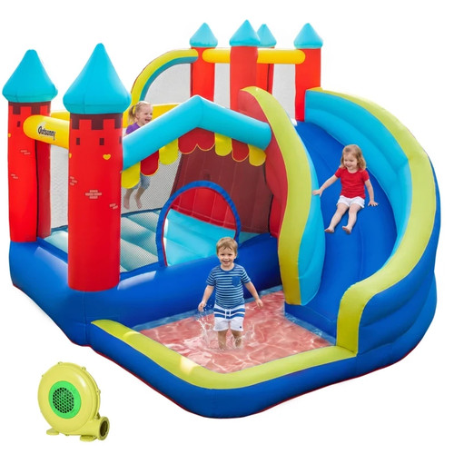 Kids bouncy castle slide - castle,