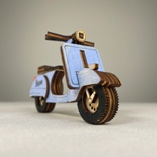 Retro scooter ornament diy - retro,