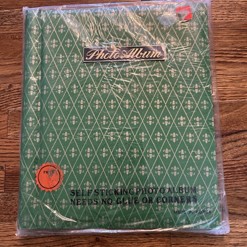 Vtg 70s green gold - green, self