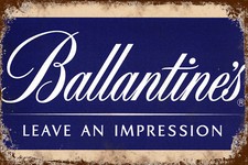 Retro Tin Sign BALLANTINES