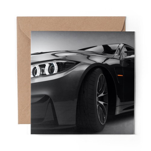 Blank greeting card black - 1,
