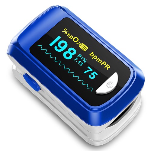 Fingertip pulse oximeter blood - fingertip,