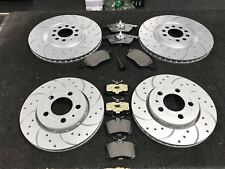 AUDI TT 1.8T QUATTRO 225 HP FRONT REAR DRILLED GROOVED BRAKE DISCS & MINTEX PADS