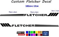 6ft Fletcher sticker decal for