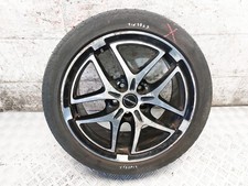 MERCEDES BENZ C CLASS W205 BARBET  17" INCH ALLOY WHEEL WITH DAMAGED TYRE