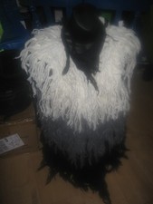 Faux Fur Gilet Black & WHITE
