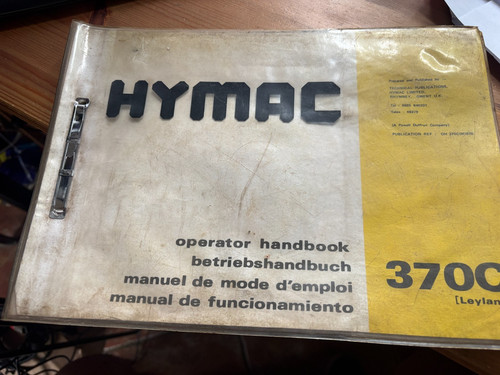 Hymac excavator 370c operators - excavator,