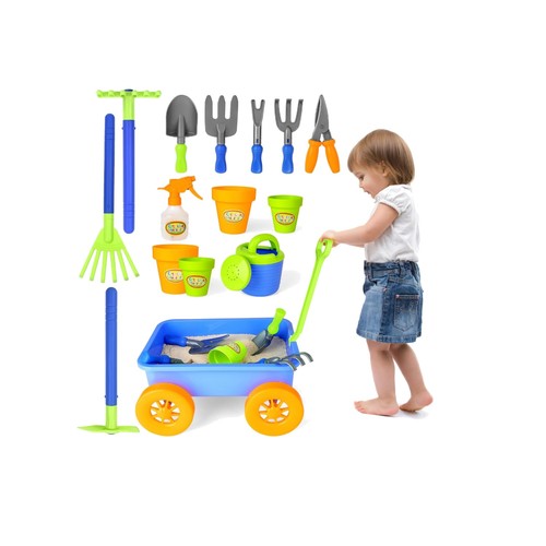 Blue kids wheelbarrow - kids,