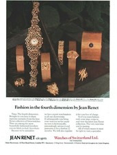 1971 Jean Renet Watches of Switzerland London Showroom - Vintage Ad