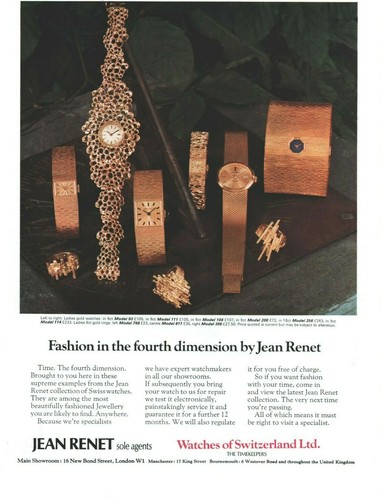 1971 jean renet watches - jean,
