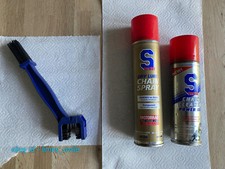 SDoc S100 Dry Lube Chain Spray + Chain Cleaner Power Gel + Cleaning Brush