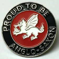 Anglo Saxon enamel lapel Pin
