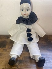 Vintage Pierrot Clown Doll