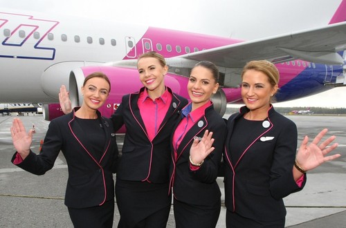 Wizzair airline stewardess - wizzair,