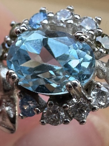 New925 natural blue - , topaz