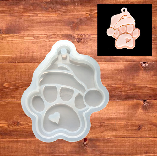 Xmas resin mould - pet, paw