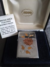 Zippo Lighter Rose Gold Inlay