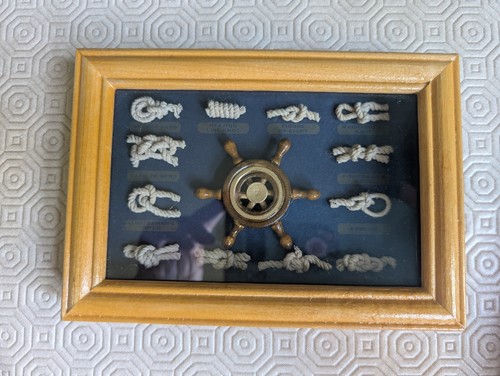 Framed nautical knot board - knot,