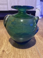 Mdina Blue/green Glass Vase