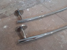 Two Chrome Finish Towel Rails