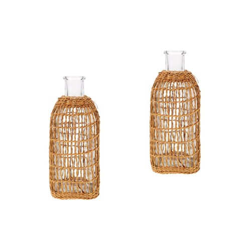 2pcs compact glass flower - 2pcs,