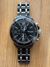 THOMAS SABO Men's Black Ceramic Rebel Chronograph Watch - WA0164-220-203-44