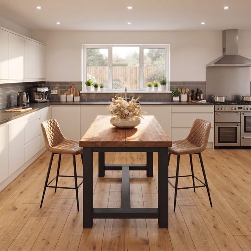 Hazel black island solid wood - island,