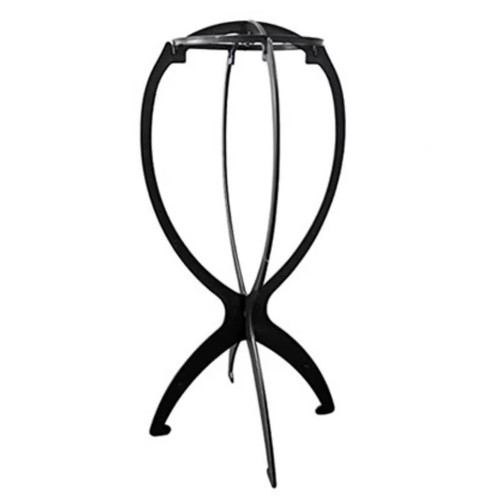 Black wig display stand - black,