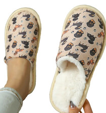 SALE ? NEW DACHSHUND slippers  LARGE 4.5-5  (40-41) Sausage Dog khaki