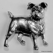 Jack Russell Pewter Pin Brooch
