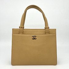 Chanel Beige Caviar Tote Bag 1997-1999